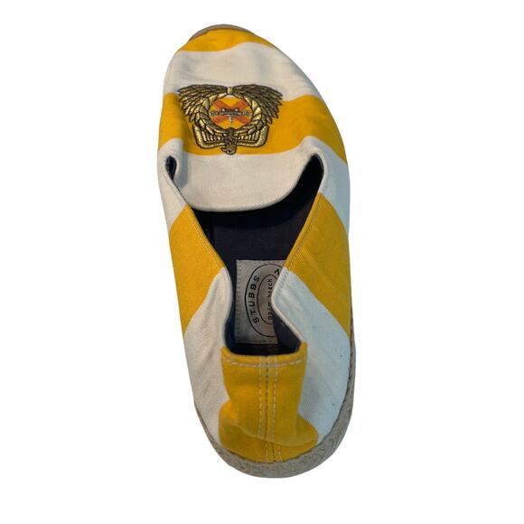 8-14 STUBBS & WOOTTON Men's Espadrille Shoes Yellow Size 43 - Picture 3 of 7